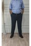 Men's Classic Cut Pleated Fabric Trousers