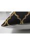 Gold Detailed Ogea Patterned Decorative Modern Suede Pillow Cushion Cover - 2