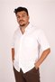 Men's Short Sleeve White Classic Shirt - 2