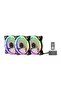 طقم مروحة Aurora Rgb 120mm ثلاثية التحكم Aurora Rgb 120mm