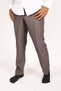 Men's Classic Relaxed Cut Gray Fabric Trousers