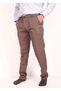 Men's Comfortable Classic Cut Wide Leg Regular Fit Comfort Zippered Linen Trousers Single Color