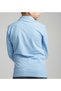 Unisex Children's Polo Collar Long Sleeve Baby Blue T-shirt - 4
