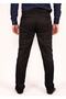 Men's Comfortable Classic Cut Wide Leg Regular Fit Comfort Zippered Linen Trousers Single Color - 4