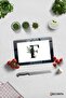 Glass Cutting Board - Glass Cutting Board |   Letter Design |   F |   20cm X 30cm - 2