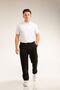 Men's Fabric Serj School High School Length Non-Lycra Solid Color Pocket Front Zipper Fabric Trousers