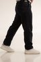Men's Fabric Serj School High School Length Non-Lycra Solid Color Pocket Front Zipper Fabric Trousers - 2