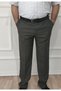 Men's Plus Size Classic Khaki Relaxed Cut Fabric Trousers - 3