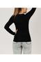 Women's Round Neck Long Sleeve Bodysuit - 2