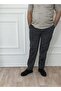 Men's Large Size Classic Comfortable Fit Gray Linen Trousers