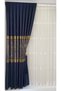 Panel Background Curtain Navy Blue Gold (single Wing) - 4