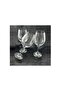 440265 Amber Footed Glass 3 Piece 365 Cc