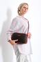 Women's Brown 2 Compartment Crossbody Shoulder Bag