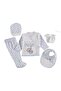 Baby Boy Blue Teddy Bear Cute Embroidered Hospital Release Set of 5