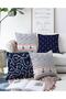 4-Piece Double-Sided Colorful Sailor Pattern on the Floor Modern Raschel Knitted Pillow Throw Pillow Cover Set