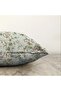 Modern Raschel Knitted Pillow Throw Pillow Cover with Green Leaves and Flower Patterns on Double Sided Colorful Floor - 3