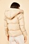 Women's Camel Hooded Inflatable Coat 10141018 - 8
