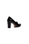 Genuine Leather Black Women's Heeled Leather Shoes Shn-0174 - 4