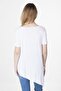 V-Neck Asymmetrical Basic Blouse - 5