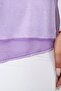 Hem Chiffon Oil Wash Tshirt-lilac - 7