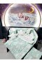 70x120 Baby Sleeping Set Cloud Pattern 10 Pieces Compatible with Park Cribs (crib is not included)