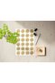 64 Pieces 4 Cm Kraft Appearance Adhesive Thank You Coated Sticker Label Sticker Gift Packages - 2