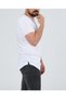 White Dirty Collar Dirty Sleeve Skirt Oval Slit T-shirt - 3