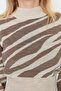 Vizon Zebra Desenli Crop Triko Kazak TWOAW21KZ0010 - 4