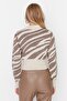 Vizon Zebra Desenli Crop Triko Kazak TWOAW21KZ0010 - 5