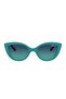 Vj200327744S46 Children's Sunglasses Blue Framed Smoke Lens Cat Eye Model Uv400 - 2