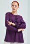 Women's Purple Sile Cloth Mother Combed Cotton Blouse - 5