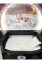 70x120 Baby Sleeping Set Cloud Pattern 10 Pieces Compatible with Park Cribs (crib is not included) - 2
