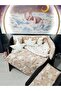 70x120 Baby Sleeping Set Cloud Pattern 10 Pieces Compatible with Park Cribs (crib is not included) - 4
