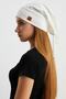 Women's 4-Season Cotton, Flexible, Ultra Soft, Lightweight, Anti-Sweat, Combed Cotton Hat with Rope Detail - 2