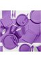 Purple Color Luxury Plastic Spoon 25 Pieces - 2