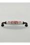 128mm White Porcelain Pink Flower Pattern Handle Furniture Handle Cabinet Handle - 2
