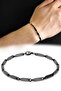 Men's Steel Black Bracelet Imprint