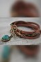 Real Floral Leather Choker Necklace - 2