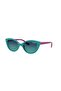 Vj200327744S46 Children's Sunglasses Blue Framed Smoke Lens Cat Eye Model Uv400