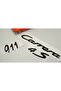 Porsche 911 Carrera 4s Compatible Luggage 3m 3d Abs Lettering Logo Emblem Set - 3