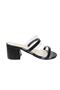 3093 Leather Transparent Thick Heeled Women's Slippers - 2