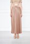 Long Pleated Skirt, Long Pleated Skirt, Crepe Skirt - 4