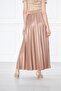 Long Pleated Skirt, Long Pleated Skirt, Crepe Skirt - 7