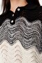 Black Crop Jewel Button Knitwear Sweater Twoaw23Kz01331 - 4