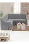 Corner Sofa Set Cover L-Shaped Sofa Set Cover Wrinkled Gray Brc-Kosatakım Sofa Cover - 8