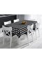 Black and white Square Tablecloth Thin Linen International Wash and Fade Certificate - 4