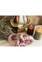 Powder Pink Heatless Hair Styling Hair Sausage Silk Satin Scrunchie Set - 2