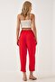 Women's Red Kimono Trousers Set DZ00046 - 3
