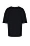 Siyah Basic Bisiklet Yaka Oversize/Geniş Kesim Kısa Kollu T-Shirt TMNSS22TS0317 - 3