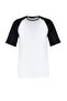 White Regular/Normal Cut Short Sleeve Color Block 100% Cotton T-Shirt Tmnss20Ts0182 - 9